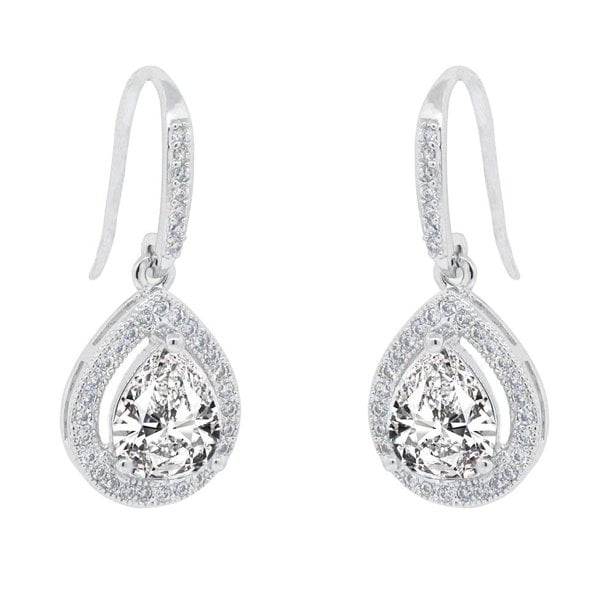 Details about   Classic Pink Diamond Drop Dangle Earrings Jewelry Rose Gold Chandelier Earrings 