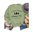 thumbnail image 3 of Niuer Ladies Loose Fit Baggy Sweatshirts Women Casual Sweatshirt Christmas Tree Print Holiday Crew Neck Xmas Tops Light Green L, 3 of 3