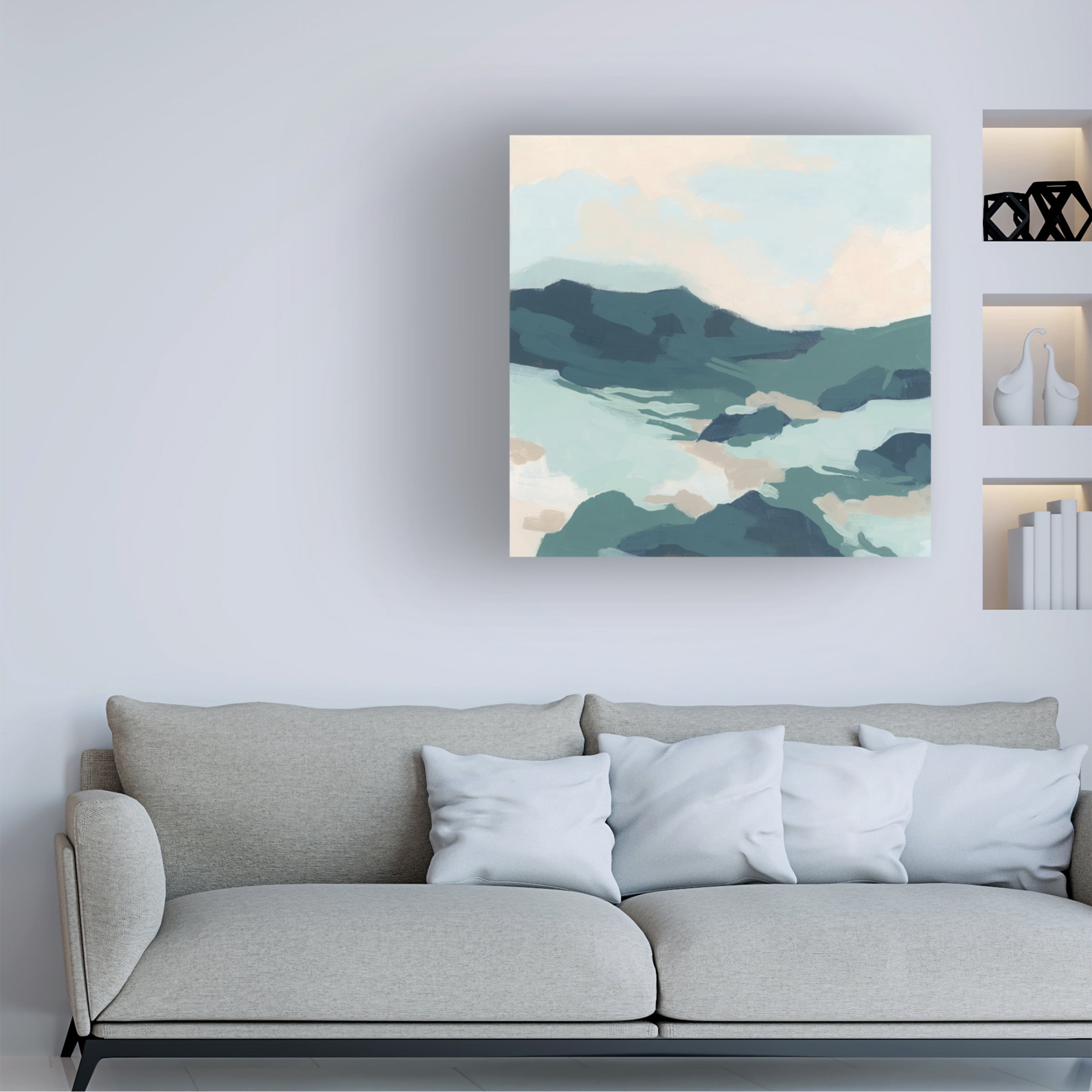 June Erica Vess 'Sea Glass Valley I' Canvas Art
