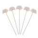 thumbnail image 1 of 5 Pcs Rattan Reed Sticks Straight Natural Fragrance Reed Diffuser Aroma Oil Diffuser Rattan Sticks with Flower Shape Head Decor (Ivory), 1 of 4