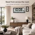 Atomic Wall Clock with Auto Backlight and Temperature Display - Walmart.com