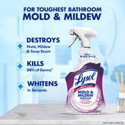Lysol Mold and Mildew Foamer Cleaner with Bleach, Stain Remover, 32 fl oz