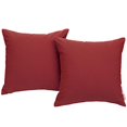thumbnail image 1 of Modway Eei-2002-Rouge Appel Extérieur Patio Sunbrella Tissu Tous les Temps Oreillers-Ensemble de 2, Ensemble, Rouge, 1 of 2