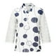 thumbnail image 5 of Mujeres Casual Cuello en V Botón Hallow Out 3/4 Manga Camisas Túnica Floral Impreso Pullover Tops Fridja  fjkfkj3931, 5 of 9