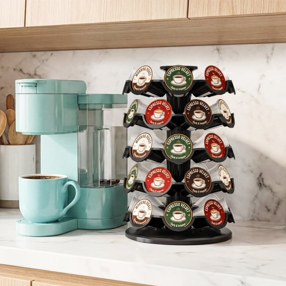 Everie Coffee Pod Storage Carousel Holder Organizer Compatible with 40 Keurig K-Cup Pods