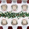 thumbnail image 7 of Ryvnso Christmas Reindeer Round Plate Mats Dining Table Placemat Set of 4 for Holiday Decoration, 7 of 7