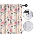 thumbnail image 4 of Blackout Kids Curtains,Pioneer Flower Floral Print Pattern Childrens Insulated Curtains Set Of 2,Bedroom Essentials,Toddler Room Decor 42"x63", 4 of 5