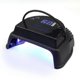thumbnail image 1 of Lámpara de uñas LED UV de secado rápido 15S para Shellack, luz de manicura inalámbrica portátil de 64 W, secador de esmalte de acero inoxidable con mango, modelo 2 negro, 1 of 5