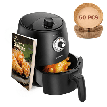 MOOSOO Air Fryer with 50pcs Air Fryer Paper Liners, Nonstick Basket , 100 Recipes