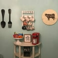 thumbnail image 7 of Arikago Solid Wood Coffee Mug Holder Wall Mounted, Rustic Cup Rack with 8 Hooks Large Space for Big Cups for Kitchen, Home, Coffee Bar Station (White), 7 of 7