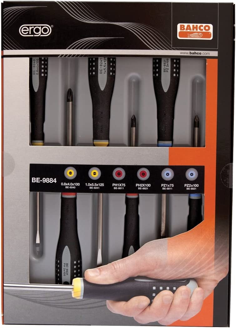 Bahco - Mixed Insulated ERGO™ Screwdriver Set, 6 Piece
