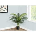 thumbnail image 3 of Artificial Plant, 34" Tall, Palm Tree, Indoor, Faux, Fake, Floor, Greenery, Potted, Real Touch, Decorative, Green Leaves, Black Pot, 3 of 6