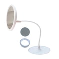 thumbnail image 4 of Espejo de maquillaje Espejo de maquillaje para escritorio Ajustable con almacenamiento Espejo de mesa giratorio Espejos de tocador con LED Dormitorio, 4 of 8