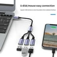 thumbnail image 4 of BKSDUEH USB Splitter Y Cable,USB 1 Male to 3 Female Extension Cord Connector,Dual Double USB Port Extender Hub,Data and Charger Power Split Adapter for Mac,Laptop,PC,Xbox One Series X/S,PS4,PS5, 4 of 5