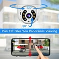 thumbnail image 6 of PTZ Camera, 8MP 4K IP Camera 5MP Speed Dome Auto Tracking PTZ Camera Smart Home Outdoor Wireless Camera Surveillance Monitor
--------
,Long Lasting, 6 of 6