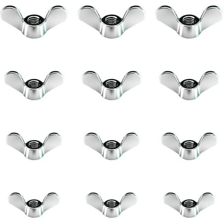 

80 Pieces Wing Nut Assortment M6 Wing Nuts Butterfly Nut Stainless Steel Wing Nut Thumb Screws Metric Thread Assortment Kit for Systems DIY Tools