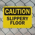 thumbnail image 5 of (2 Pack) Slippery Floor OSHA Caution Sign 18 Inch X 12 Inch Indoor / Outdoor Rust-Free Aluminum Metal Signs for Workplace, Workshop, and Construction Site, Made in the USA, 5 of 8
