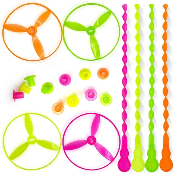 Duslogis 50 Sets Outdoor Toys Flying, Flyer with Launchers for Party Favors, Classroom Prizes, Goodie Bags Stuffers for Kids