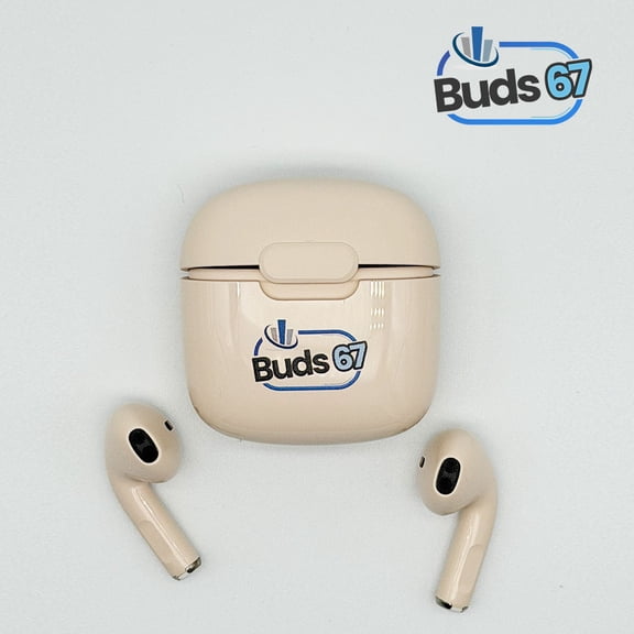 WITC 67 Pods – True Wireless Earbuds (Color : Cream) | Hi-Fi Sound, Bluetooth 5.3, IPX4