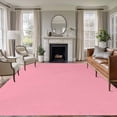 thumbnail image 2 of Dark Pink Washable Area Rug 5x7 Solid Color Low-Profile Large Area Rugs with Non Slip Backing Indoor Floor Carpet for Entrance Living Room Bedroom Home Office, 2 of 9