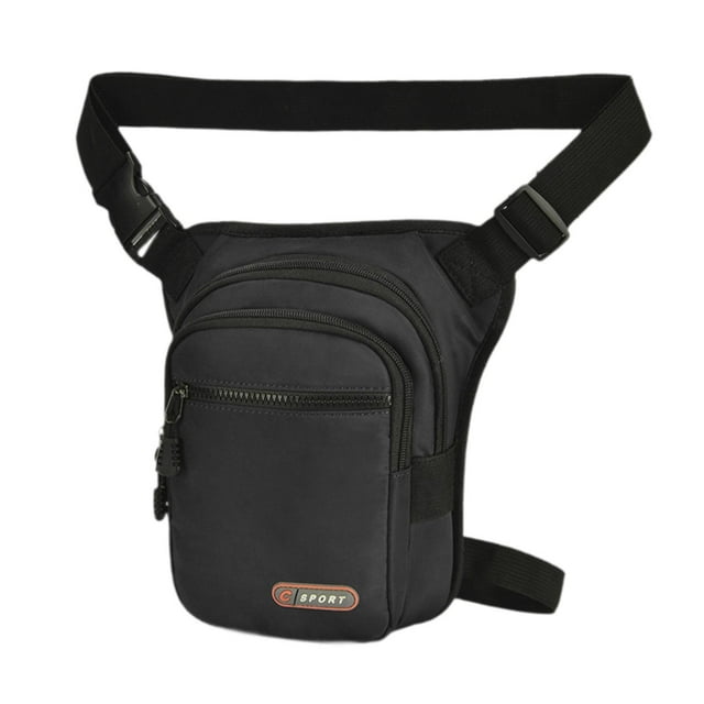 Bolsa cartuchera, bolsa de cadera, bolsa de herramientas, informal, versátil, cintura, muslo, riñonera, bolsas para ciclismo, viajes, escalada, pesca, Negro
