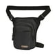 thumbnail image 1 of Bolsa para pierna, riñonera, bolsas impermeables con bolsillo para pierna y cadera, bolsa para muslo, riñonera para acampar, ciclismo, caminar, pescar Negro, 1 of 10