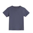 thumbnail image 2 of Cethrio Boys Cotton T-shirts, Crew Neck Casual Short Sleeve Soft Summer Tees Tops Dark Gray Size 8, 2 of 5
