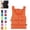 Orange, variant on Bisitoy Life Jackets for Adults, 1 Piece Double Buckle Portable Foldable Buoyancy Vest