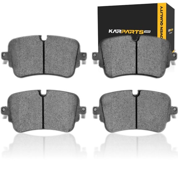 KarParts360 For Audi e-tron Quattro 2019 2020 Brake Pads | Low Metallic | 65.3 Millimeters / 2.57 Inches Inner Pad Height | 129 Millimeters / 5.08 Inches Inner Pad Width