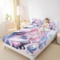 thumbnail image 3 of Erosebridal Kawaii Anime Girl Queen Sheet Sets,Kawaii Japanese Animation Bed Set For Adults 4pcs, 3 of 6