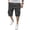 T7-Dark Gray, variant on Homeyce 3/4 Length Cargo Shorts for Men Elastic Waist Big and Tall Below Knee Shorts Multi-Pocket Long Blew Knee Capri 3/4 Pants Quick Dry Hiking Summer Casual Capri Pants,Black XL