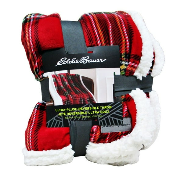 Eddie Bauer Throw Blanket 152cm x 177cm Plaid