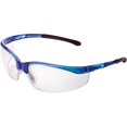 thumbnail image 2 of Half Frame Safety Glasses, Anti-Fog, Clear Lens, Blue Frame, 2 of 3