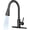 Matte Black, variant on Kitchen Faucets with Pull Down Sprayer, High Arc Stainless Steel Single Handle Kitchen Sink Faucet, 1 or 3 Hole Brushed Nickel Water Faucets for Farmhouse Laundry Camper Rv Bar