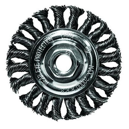 UPC: 0081838760496 | Century Drill & Tool 4 in. Knot Wire Wheel Brush Steel 20000 rpm 1 pc