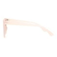thumbnail image 3 of Womens Rectangular Boyfriend Fashion Hornrim Plastic Sunglasses Pink Gold Mirror, 3 of 4