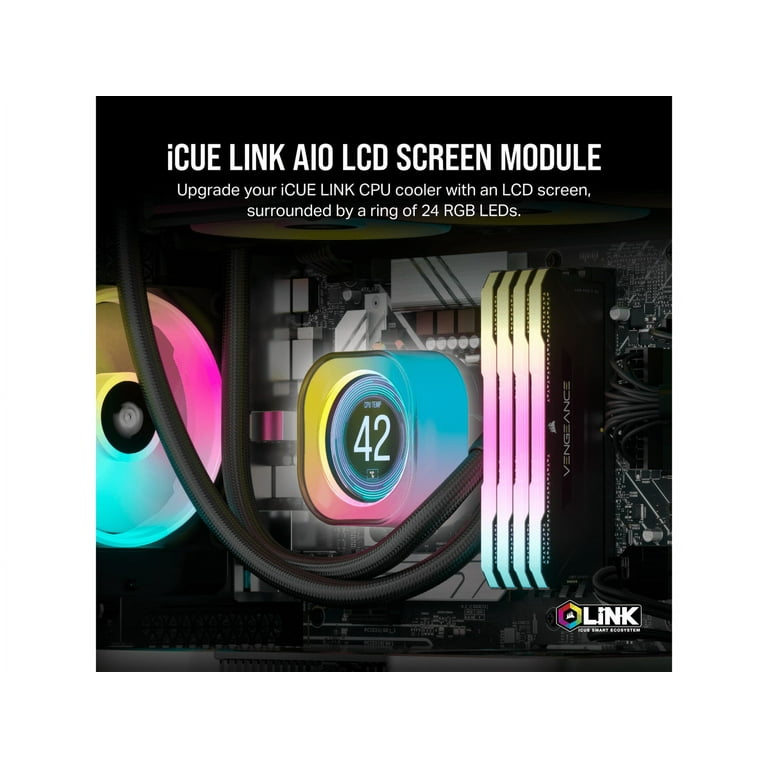 CORSAIR iCUE LINK AIO LCD スクリーンモジュール CORSAIR iCUE Link AIO LCD Screen Module - 2.1” IPS LCD