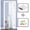 WHITE, variant on Summer Mosquito and Fly proof Door Curtain Magnetic Mesh Mesh Mesh Door Curtain Kitchen, Living Room, Bedroom Magnetic Sex gauze