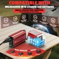 thumbnail image 3 of Inversor de Corriente LIVOWALNY 300W 18V a 110V con 2 Salidas AC y 2 Puertos USB, 3 of 9