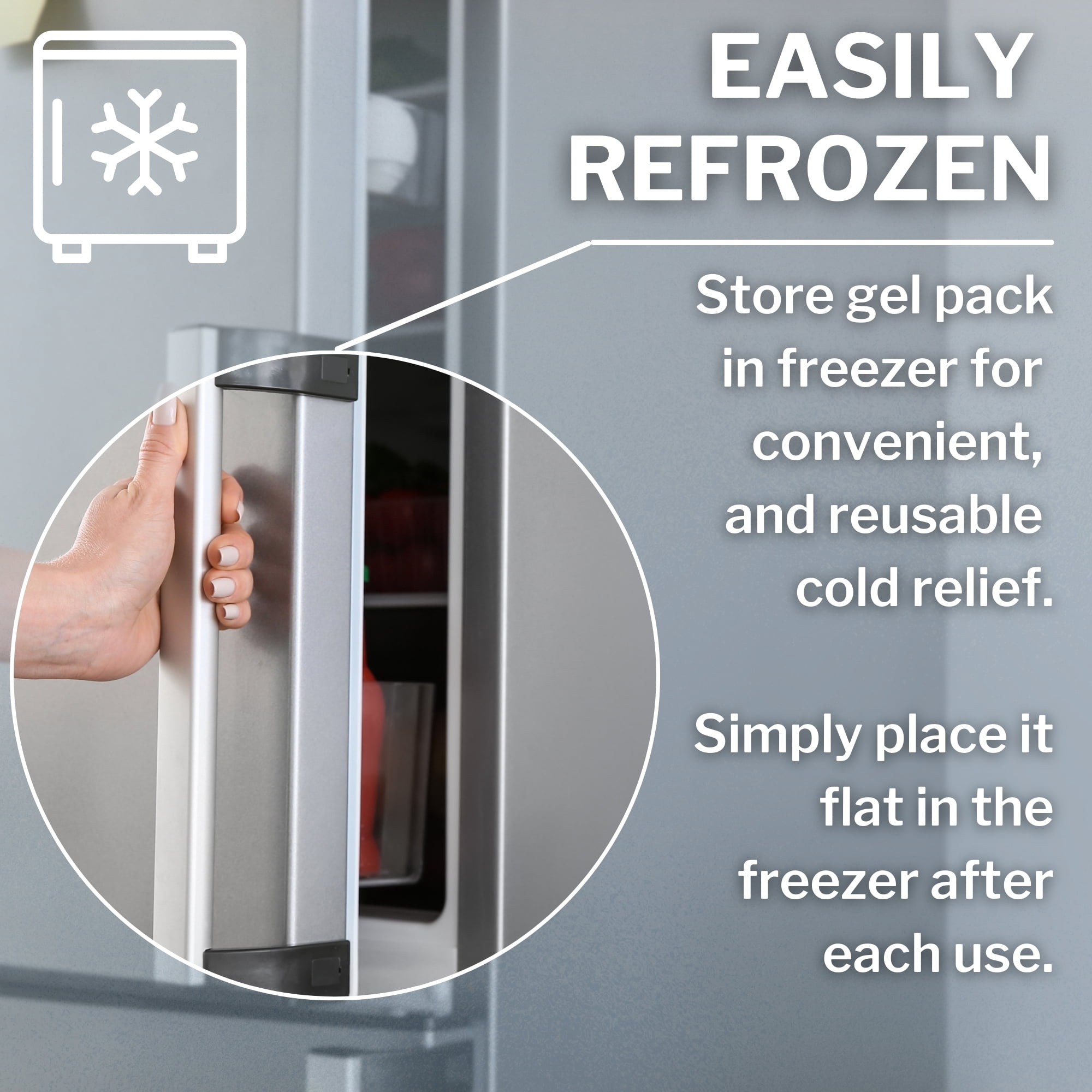 CareStock Reusable Hot & Cold Gel Pack, Microwave or Freeze, 1 Count, 24 Packs, 24 Total