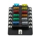 thumbnail image 3 of 12 Way Blade Fuse Box Holder Fuse Blocks con Indicador LED rojo 10Pcs Fuses 10Pcs Terminal Abanopi Bloque de fusibles, 3 of 7