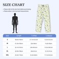 thumbnail image 2 of Mens Pajama Pants - Soft Sleep & Lounge Pants for Men, Cute Lizard Gecko Green_D Cuteness Casual PJ Bottoms Pants with Pockets, 2 of 5