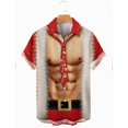 thumbnail image 1 of Camisas con gráfico navideño de Papá Noel para hombre, camisetas hawaianas Harajuku, Camiseta corta con estampado, ropa de gran tamaño para vacaciones a la moda, 2024, 1 of 4