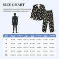 thumbnail image 4 of Salouo Daisy Print Button-Front Long Sleeve Pajama Set for Men, Soft 2Pjs Men's Long Sleeve Sleepwear-Small, 4 of 7