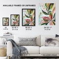 thumbnail image 3 of Abstract Tropical Exotic Leaves Floral Painting Living Room Extra Large XL Wall Art Poster Print, 3 of 5