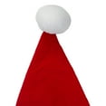 thumbnail image 3 of 18" Red and White Unisex Adult Christmas Santa Hat Costume Accessory - Large, 3 of 3