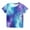 B, variant on Boys Girls Shirts Short Sleeve 3d Print Graphic Colorful Summer Tee Shirts forKids