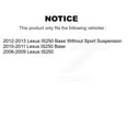 thumbnail image 2 of Transit Auto Rear Disc Brake Rotors and Semi-Metallic Pads Kit for Car Lexus IS250 K8F-103104, 2 of 11