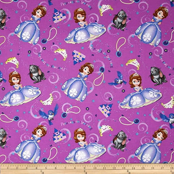 Sofia the First  Friends Cotton Fabric