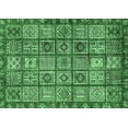 thumbnail image 1 of Ahgly Company Indoor Rectangle Abstract Emerald Green Modern Area Rugs, 2' x 5', 1 of 4